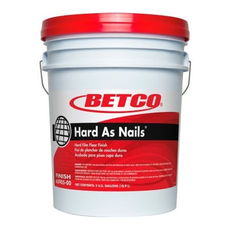 Sp Richards Betco Hard As Nails Hard Film Floor Finish, 5 Gallon Pail, 1 Pail - 65905-00 BET6590500